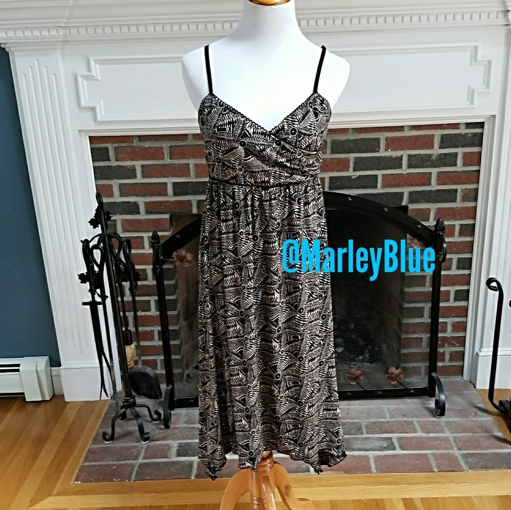 Black and White Patterned Dress